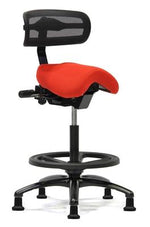Performer Stealth Chair Series Studio Stool With Backrest