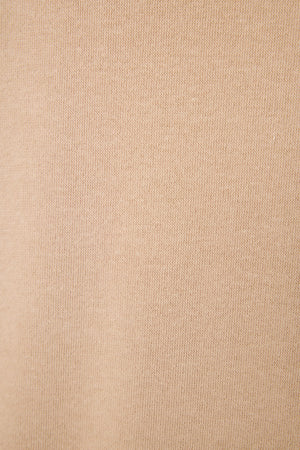 Palms Away Warm Taupe Cropped Lounge Pants
