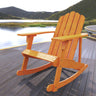 Kiawah outdoor patio classic acacia wood adirondack rocking chair