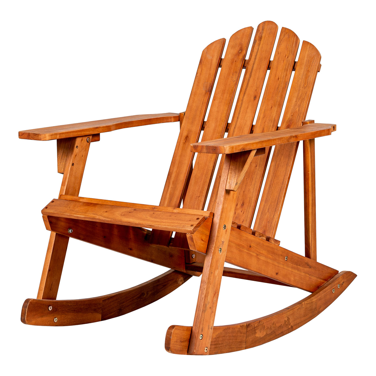 Kiawah outdoor patio classic acacia wood adirondack rocking chair