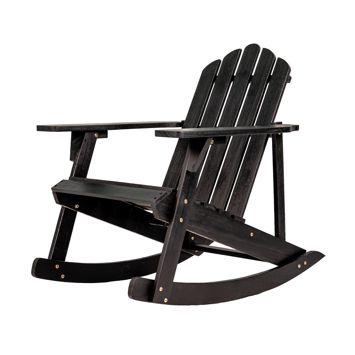 Kiawah outdoor patio classic acacia wood adirondack rocking chair