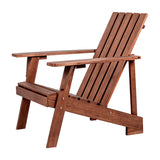 Irving outdoor patio modern acacia wood adirondack chair
