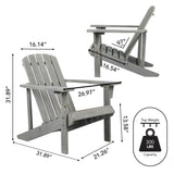 Westport outdoor patio traditional acacia wood adirondack chair