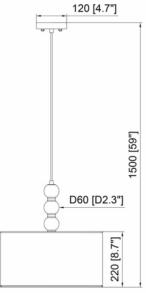 Perosillo Dark Brown Pendant