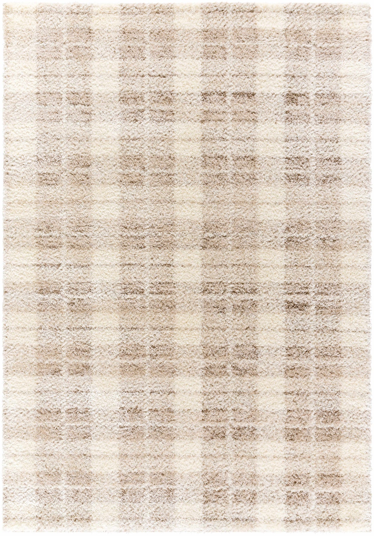 Anfisa Cream Luxe Shag Area Rug