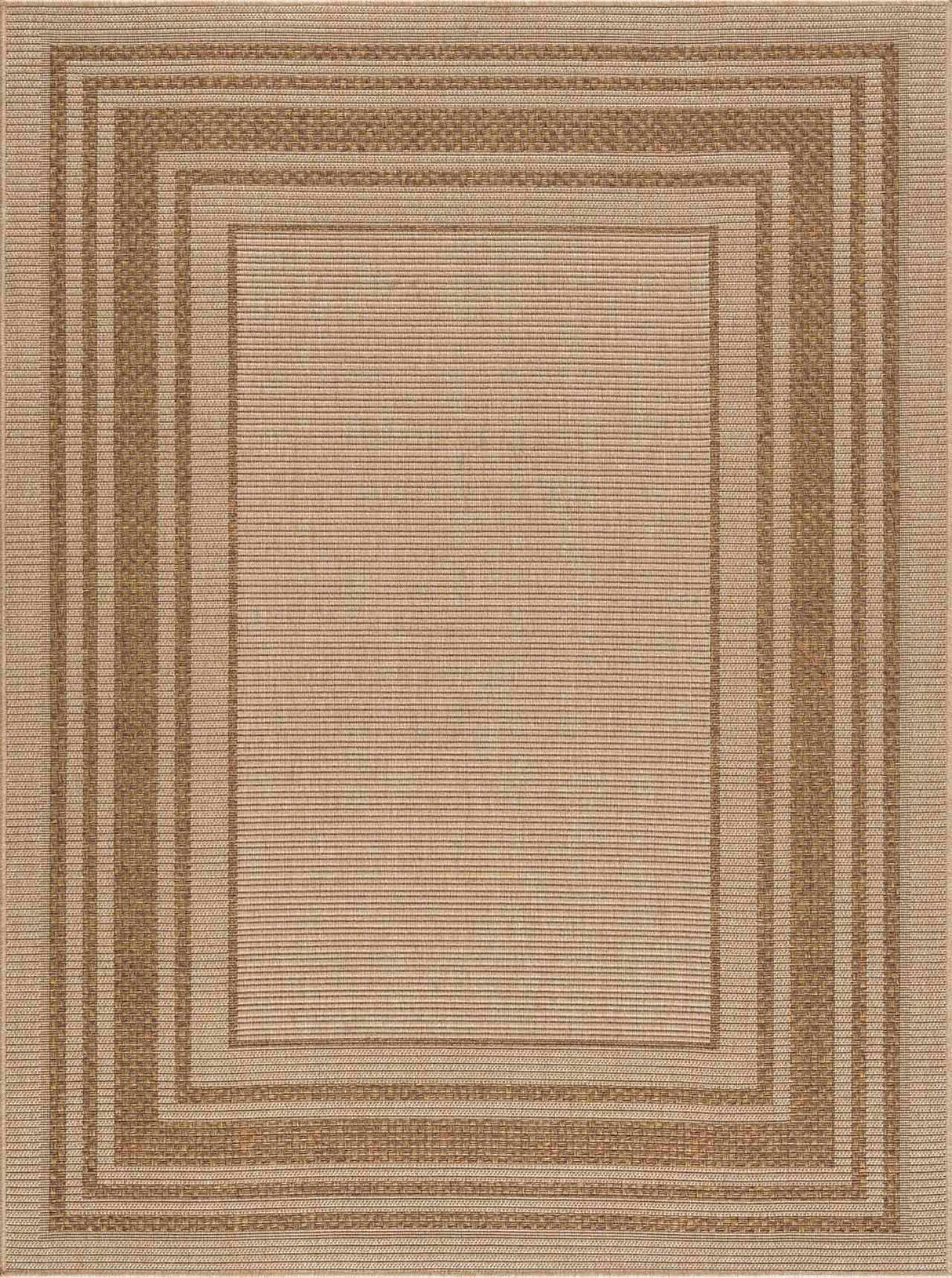 Isoko Bordered Faux Jute Rug