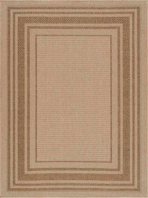 Isoko Bordered Faux Jute Rug