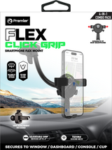 Versatile Visibility: Flex Click Window Dash Flex Mount for Secure Device Placement