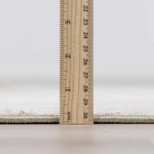 Galey Alix x Livabliss Abstract Modern Marble Cream Myrtle Avenue III Area Rug