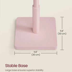 Modern Solid Wood Coat Rack Entryway Hall Tree Hat Stand in Pink