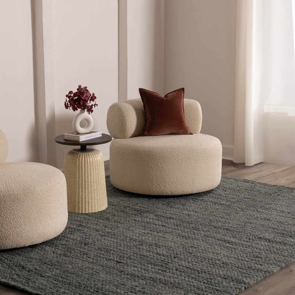 Olisa Charcoal Wool Area Rug