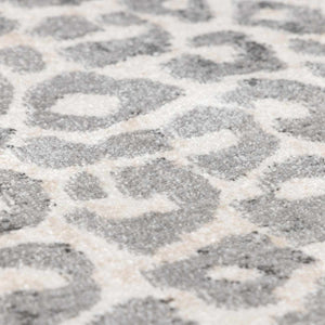 Beige Liversedge Leopard Print Area Rug