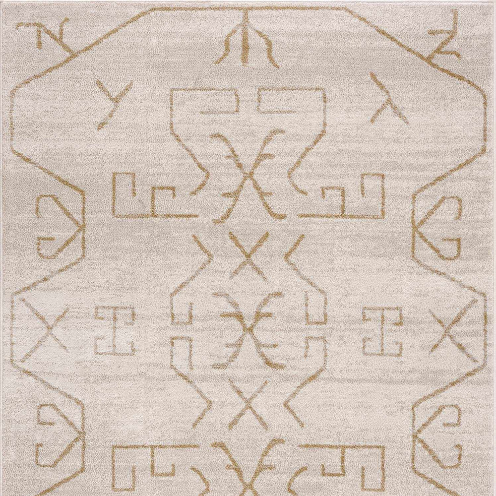 Azzan Cream & Gold Area Rug - Clearance