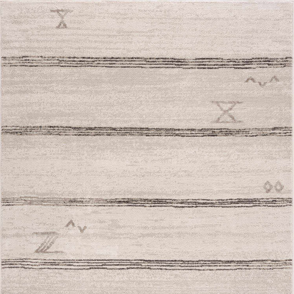 Deja Cream & Charcoal Area Rug - Clearance