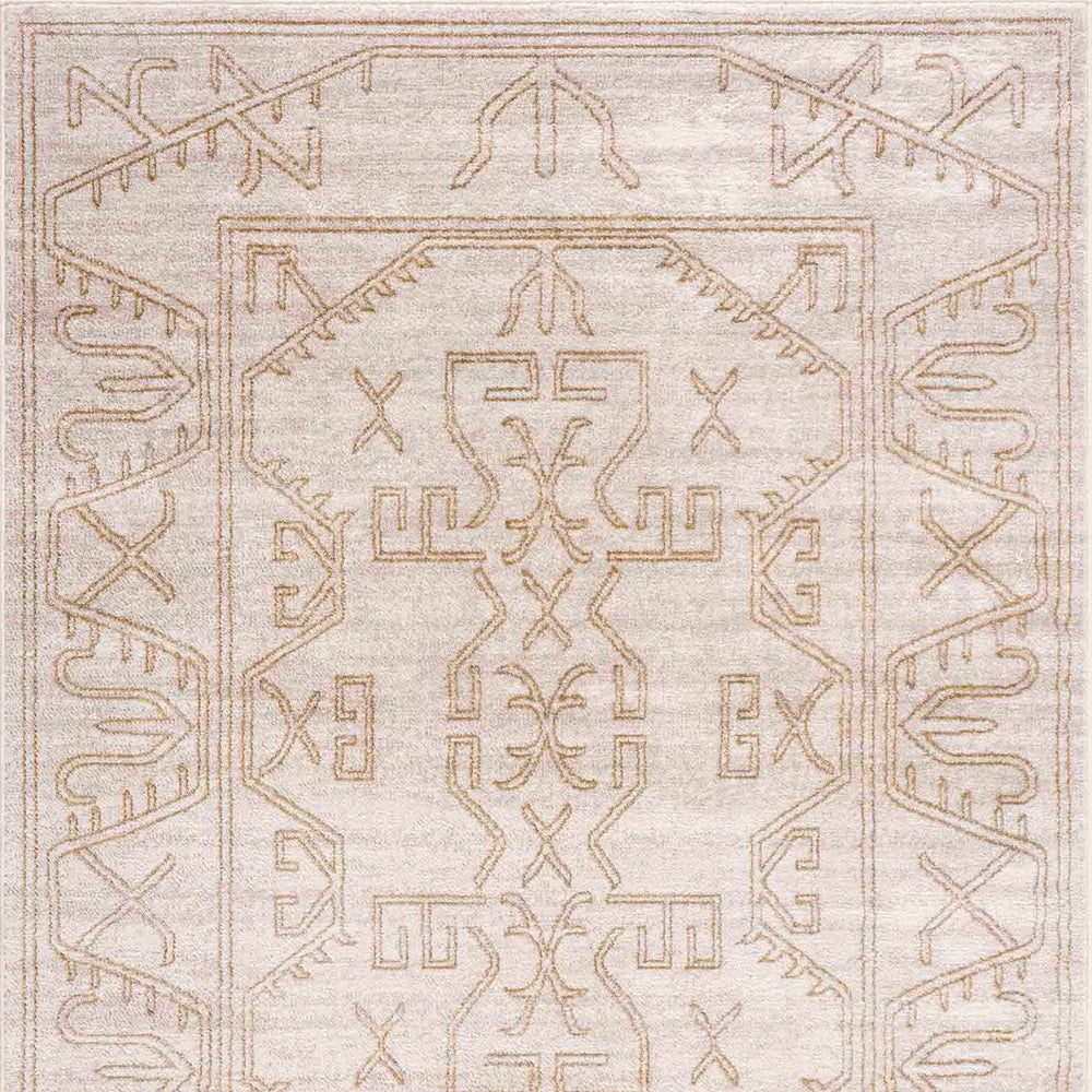 Divya Cream & Gold Area Rug - Clearance