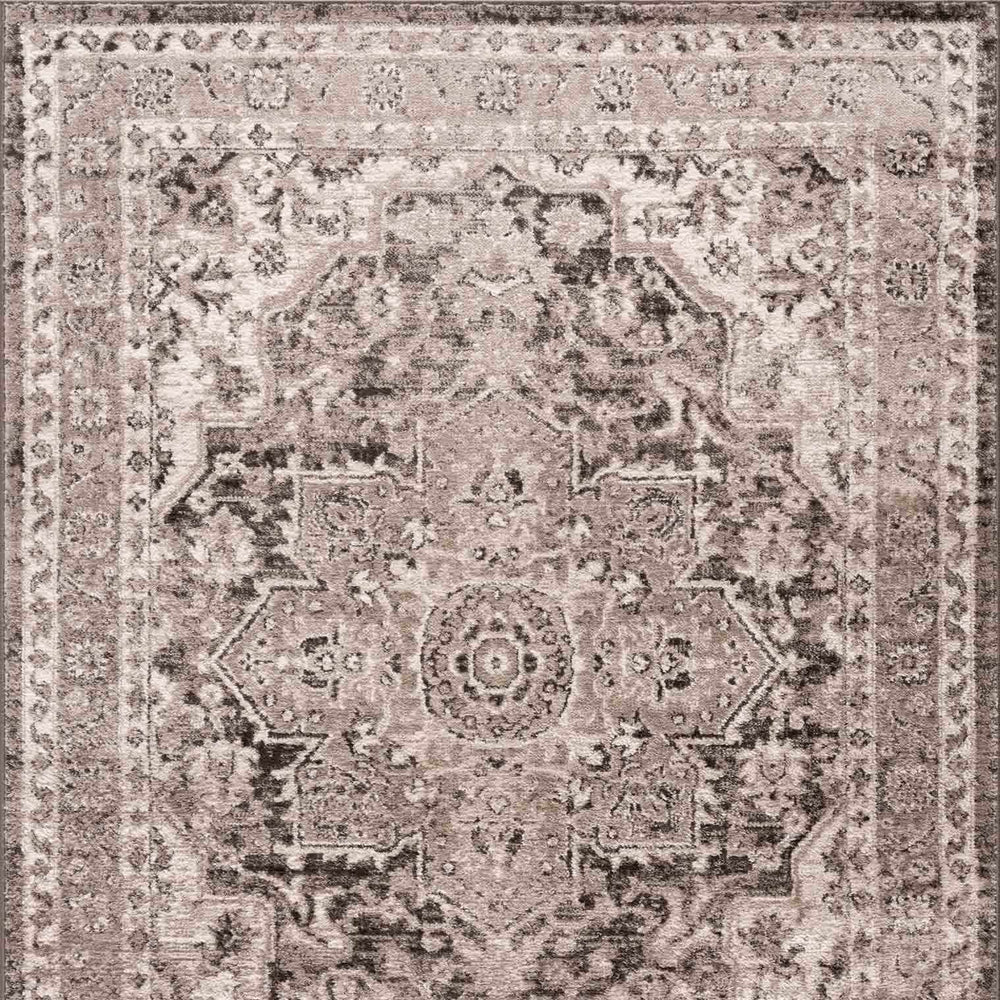 Albie Charcoal & Beige Area Rug - Clearance