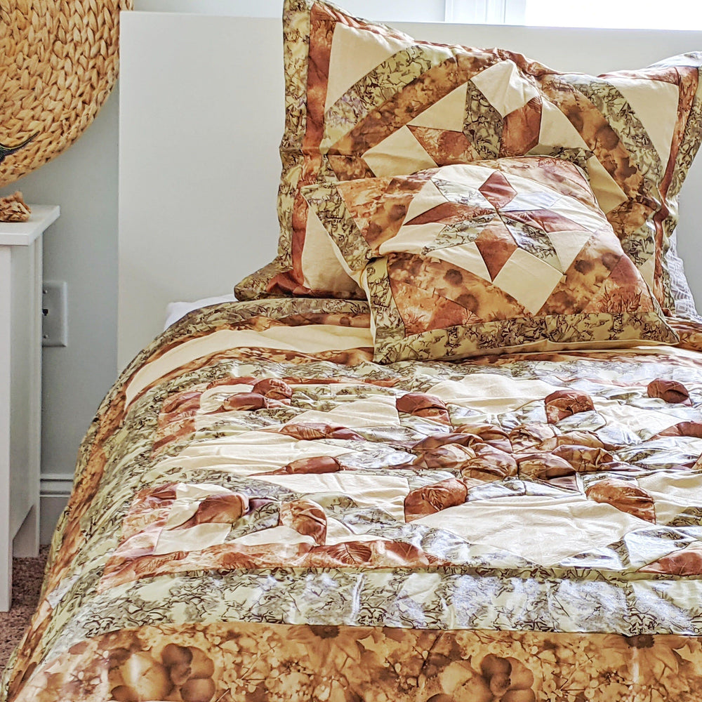 DaDa Bedding Country Rustic Camo Earthy Floral Sandy Beige Green Comforter Set (BM6118L-1)