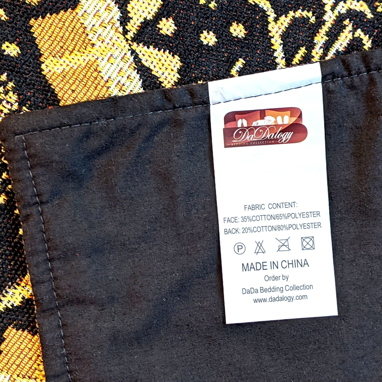 Set of 4-Pieces Magical Golden Reindeer Woven Tapestry Dining Table Placemats 13” x 19”