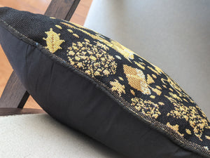 Magical Golden Reindeer Woven Tapestry Throw Pillow Covers 16" x 16"