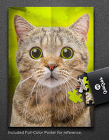 QuizQuirk Puzzle, Cute Cat Piece Jigsaw Puzzle for Adults/Teens/Kids (Puzzle Saver Kit Included) (27" x 20")