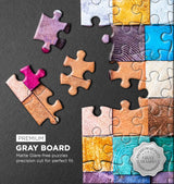 QuizQuirk 1000 Piece Puzzle, Colorful Wooden Blocks Jigsaw Puzzle for Adults/Teens (Puzzle Saver Kit Included)