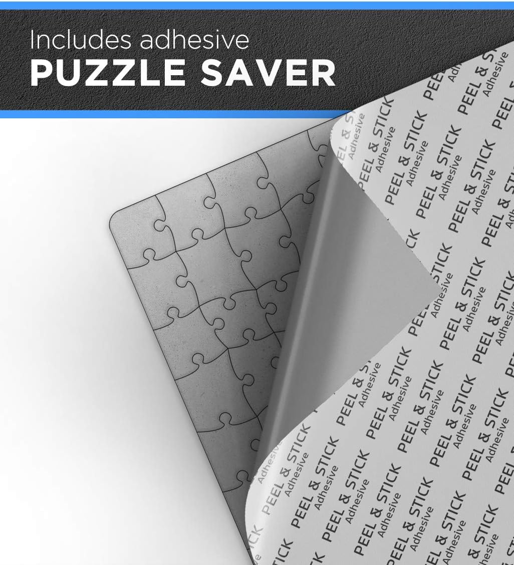 QuizQuirk 1000 Piece Puzzle, Bold Leopard Jigsaw Puzzle for Adults/Teens (Puzzle Saver Kit Included)