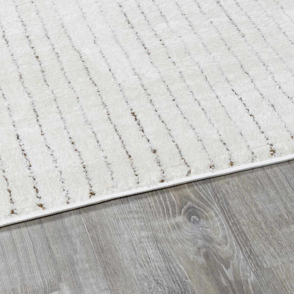 Modern Scandi High Pile Dark Brown/Ivory Architect IV Area Rug