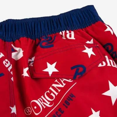 Pabst Blue Ribbon Men's Board Shorts Swim Shorts Trunk Swimwear UPF 50+
