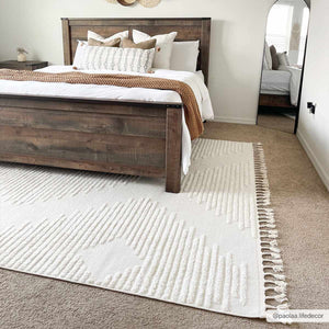 Palimbang Cream 3D Rug