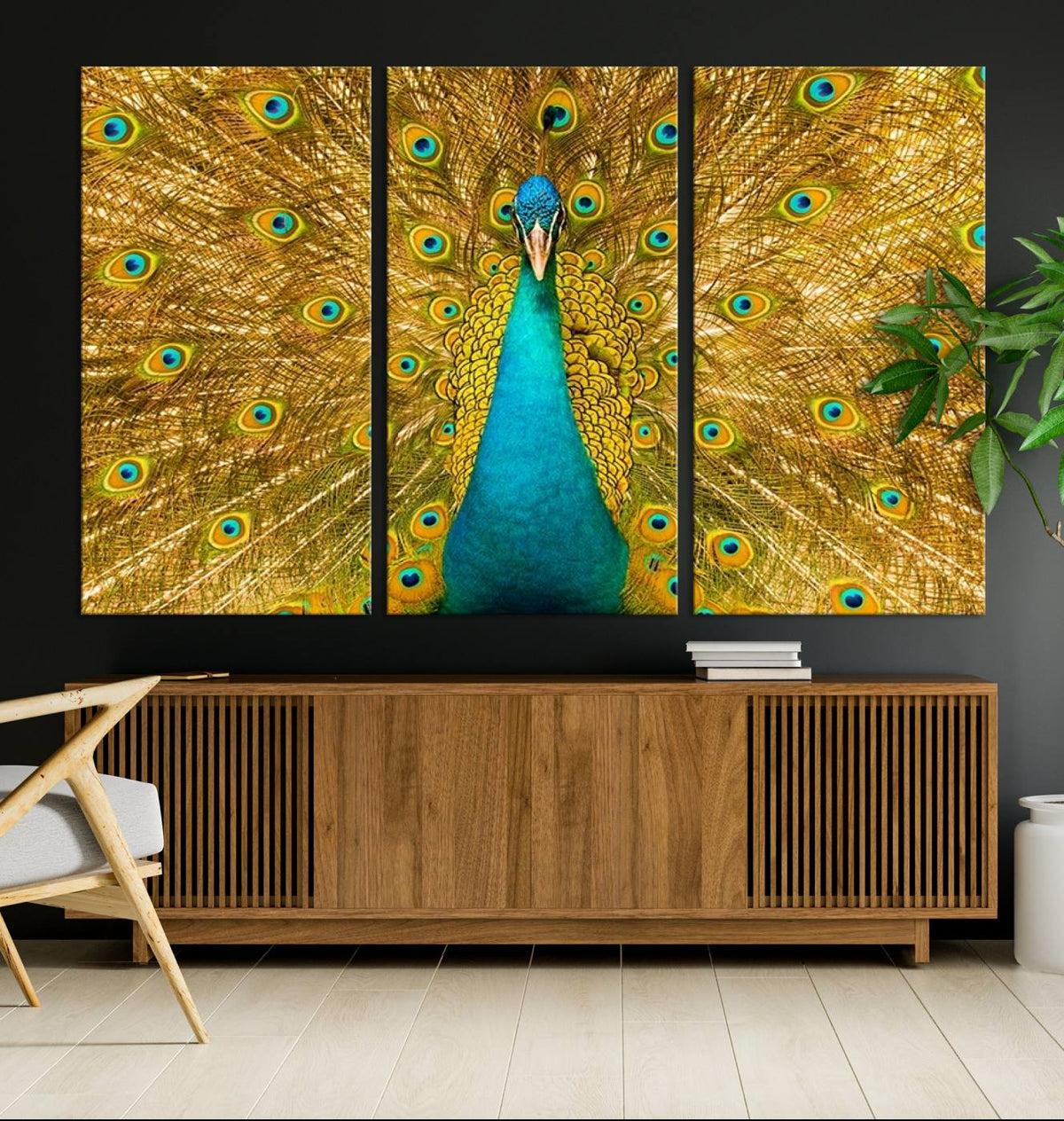Peacock Wall Art Canvas Print