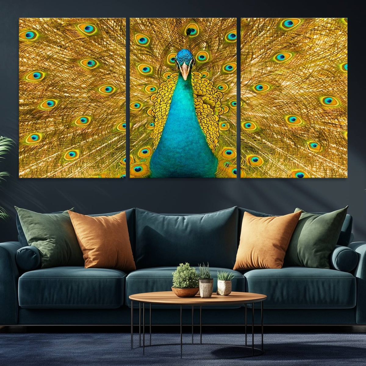 Peacock Wall Art Canvas Print