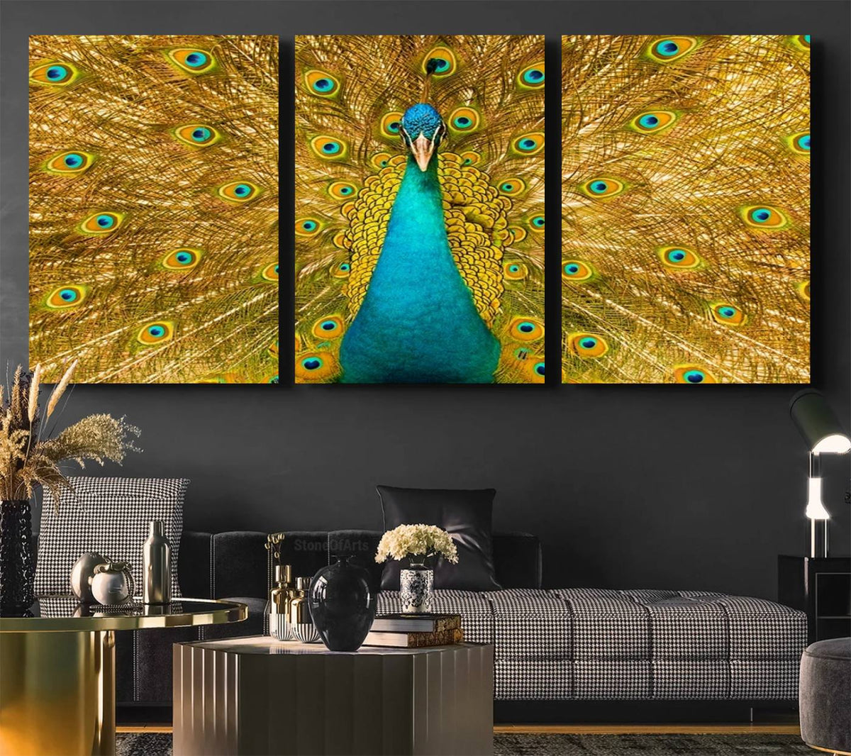 Peacock Wall Art Canvas Print
