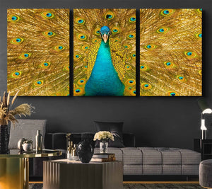 Peacock Wall Art Canvas Print