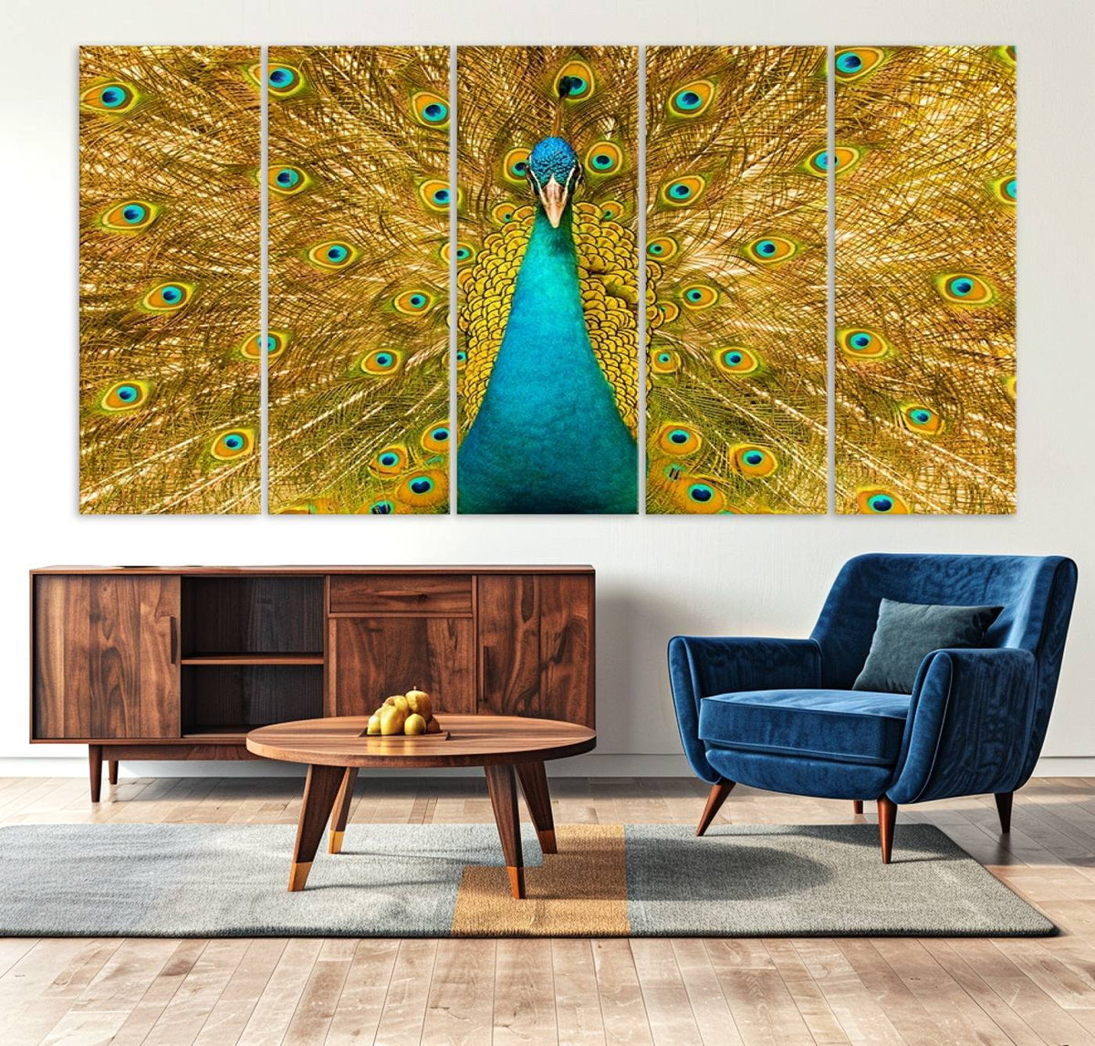 Peacock Wall Art Canvas Print