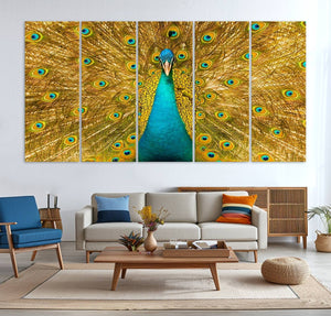 Peacock Wall Art Canvas Print