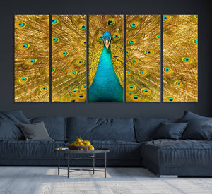 Peacock Wall Art Canvas Print