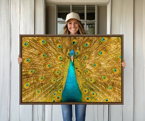 Peacock Wall Art Canvas Print
