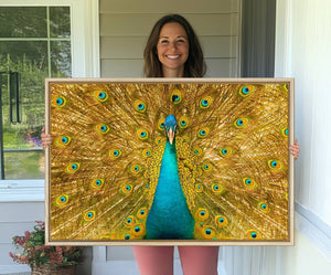 Peacock Wall Art Canvas Print