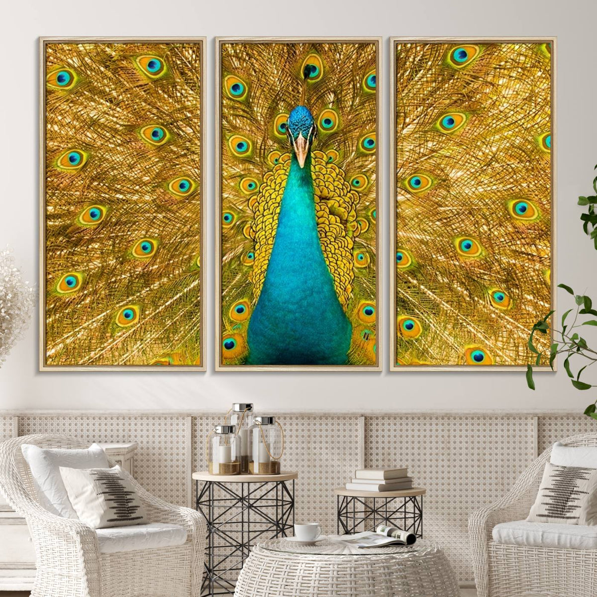 Peacock Wall Art Canvas Print