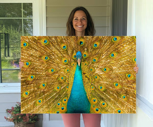 Peacock Wall Art Canvas Print