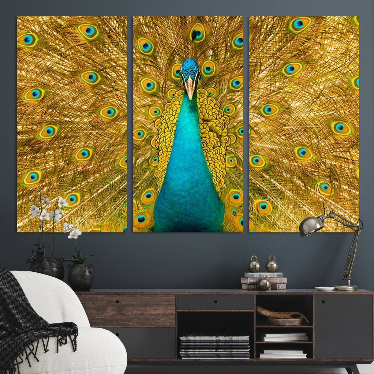Peacock Wall Art Canvas Print