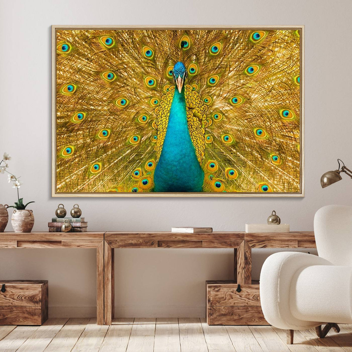 Peacock Wall Art Canvas Print