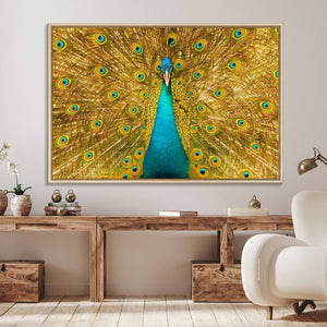 Peacock Wall Art Canvas Print