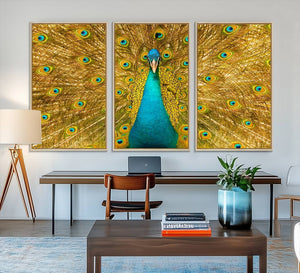 Peacock Wall Art Canvas Print