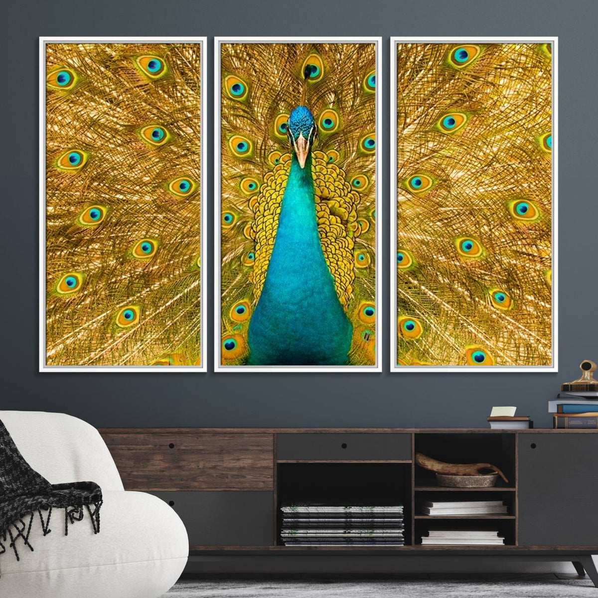 Peacock Wall Art Canvas Print
