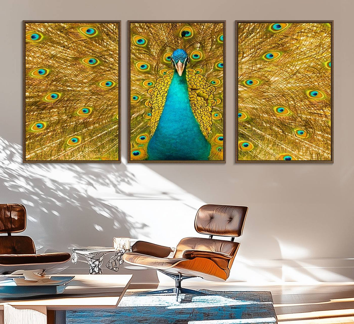 Peacock Wall Art Canvas Print