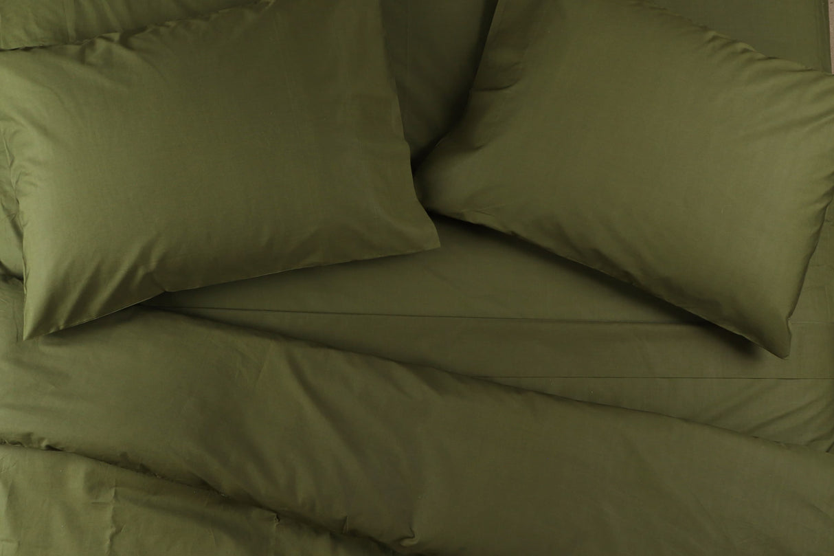 Crisp Percale Cotton Bed Sheets