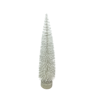 Holiday White Bottle Brush Tree