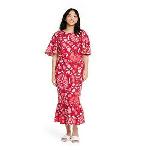 RHODE Women's Bell Sleeve Cut Out Casual Jumpsuit High-Neck