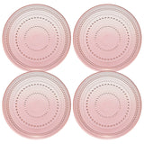 Blush Glass Plate, Set of 4